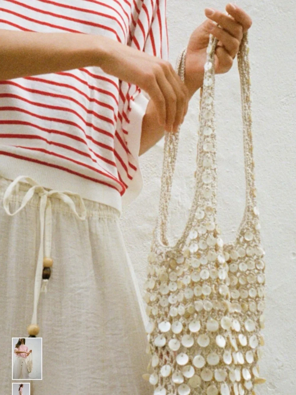 NWT Zara Beaded Shoulder Bag